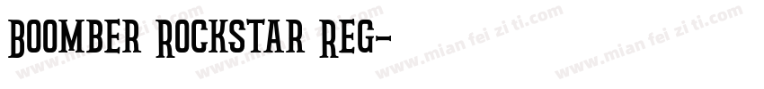 Boomber Rockstar Reg字体转换